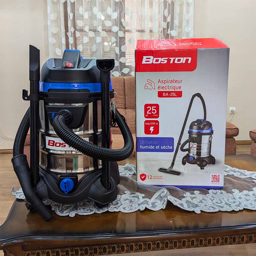 ASPIRATEUR BOSTON 3EN 1 + SOUFFLEUR 25LITRE 1200WATT