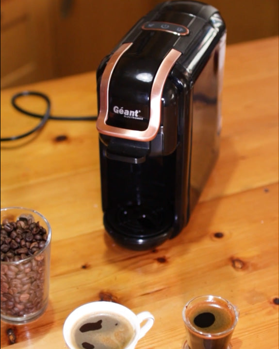 Machine à café Géant 3 En 1 _ 19 BAR-1450Watt ألة صنع القهوة 3 في 1 من الماركة Géant العالمية