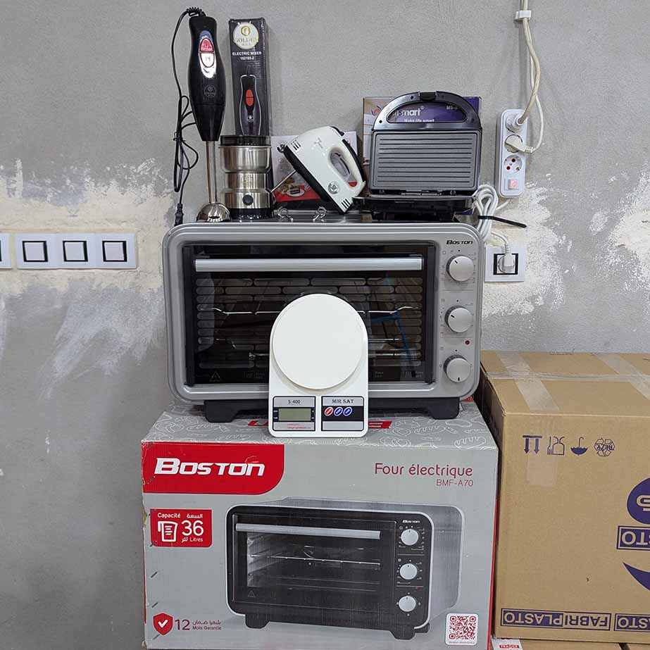 PACK CUISINE 6 PIECES ELECTROMENAGER (057) باك حصري و من أقوى العروض حاليا باك 6 أجهزة كهرومنزلية مع ضمان على جميع المنتجات تاعنا