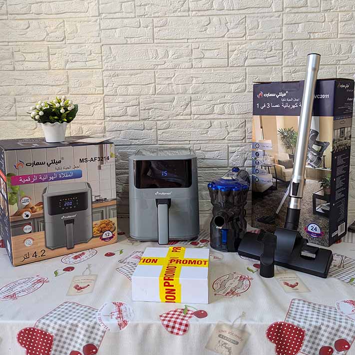 FRITEUSE MULTISMART + ASPIRATEUR 3EN 1 A BALAI + CADEAU SURPRISE