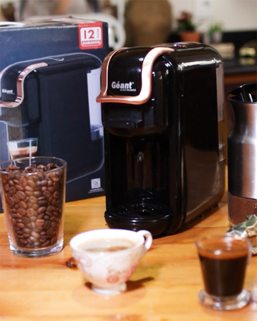 Machine à café Géant 3 En 1 _ 19 BAR-1450Watt ألة صنع القهوة 3 في 1 من الماركة Géant العالمية