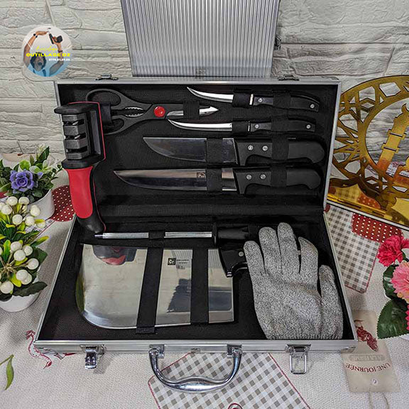 حقيبة سكاكين 🔪 من 8 قطع و هدية مجانية 🎁