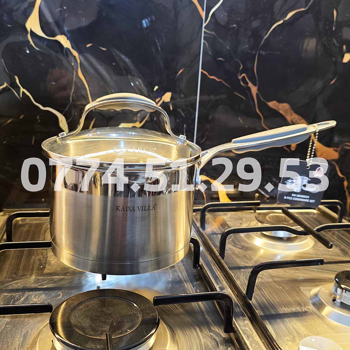 (N) SERIE CUISINE SINARCO 8 PCS INOX 18/10 100% ALIMENTAIRE من أجود الطقوم و أنواع الإنوكس🔥