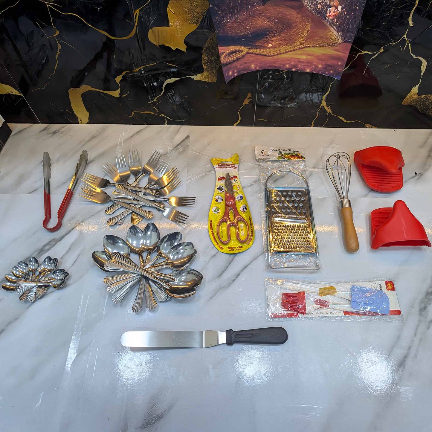 Pack Ramadan 60 Pièces (098) ⭐عرض خاص رمضان 🔥 60 قطعة أساسية للمطبخ + جودة عالية + باك اقتصادي