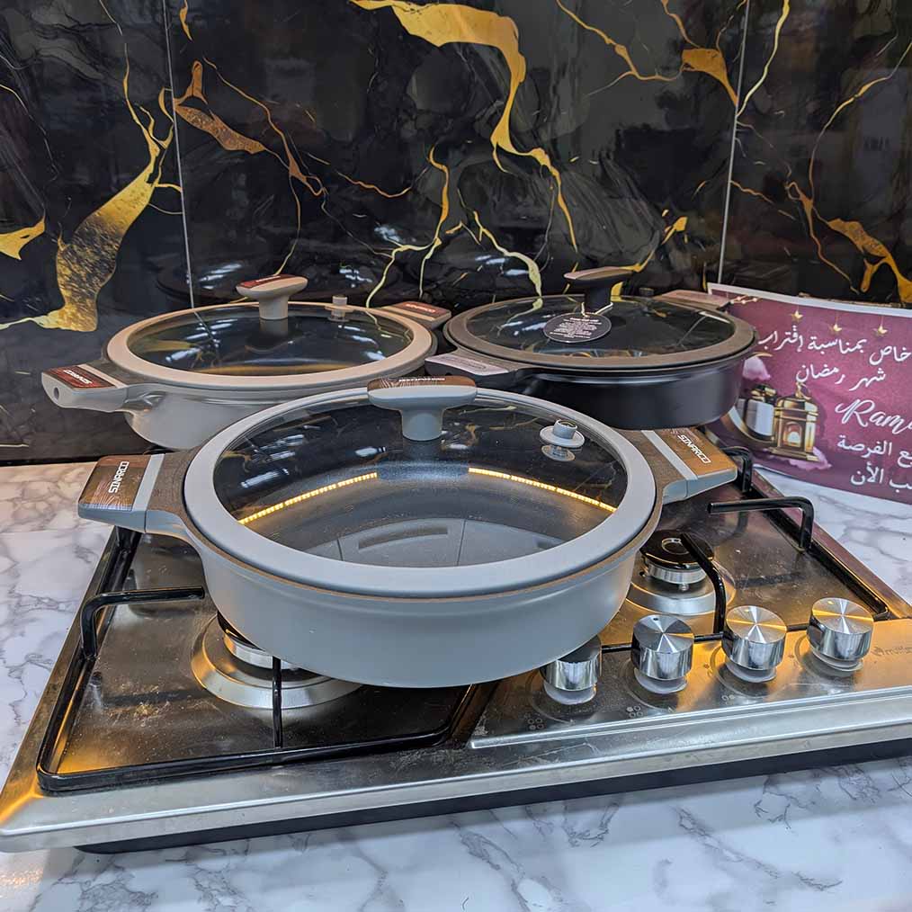 (N) SERIE CUISINE SINARCO 12 PCS GRANITE 100% ALIMENTAIRE (091) من أجود الطقوم و أنواع القرانيت🔥